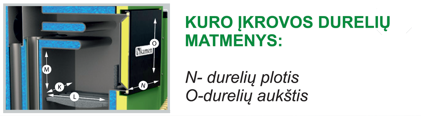 Kamen katilo dureliu dydis